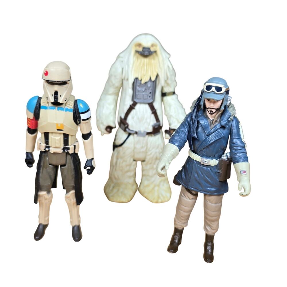 Lot Star Wars Rogue One Figures : Storm Trooper, Moroff, Captain Cassian Andor